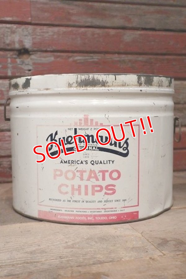 画像2: dp-220501-21 Kuehmann's / Vintage Potato Chips Can