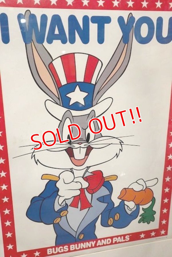 画像2: ct-220501-52 Bugs Bunny (Uncle Sam) / 1986 Poster