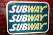 画像1: dp-220501-17 SUBWAY / Road Sign