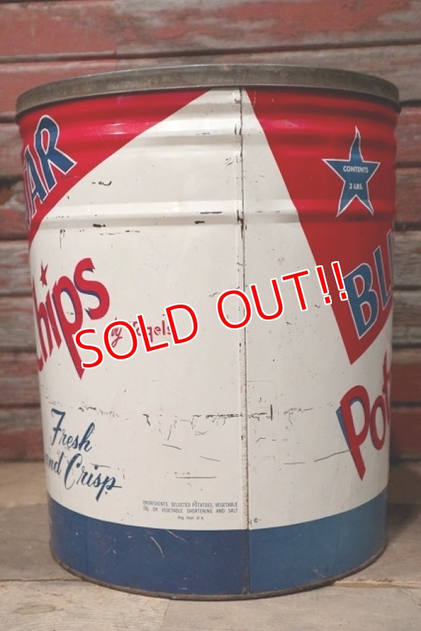 画像6: dp-220601-12 BLUE STAR / Vintage Potato Chips Can