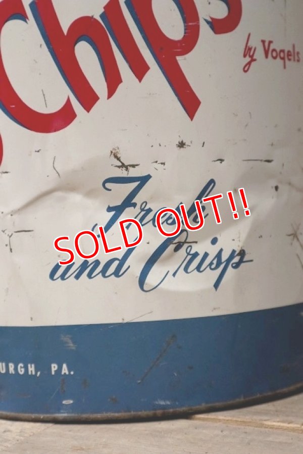 画像4: dp-220601-12 BLUE STAR / Vintage Potato Chips Can