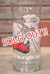 画像: ct-220601-75 E.T. / Pizza Hut 1982 Novelty Glass "I'll be right here"