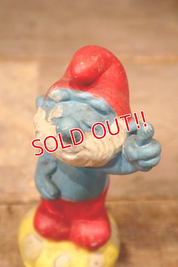 画像2: ct-220601-95 Papa Smurf / 1983 Rubber Figure