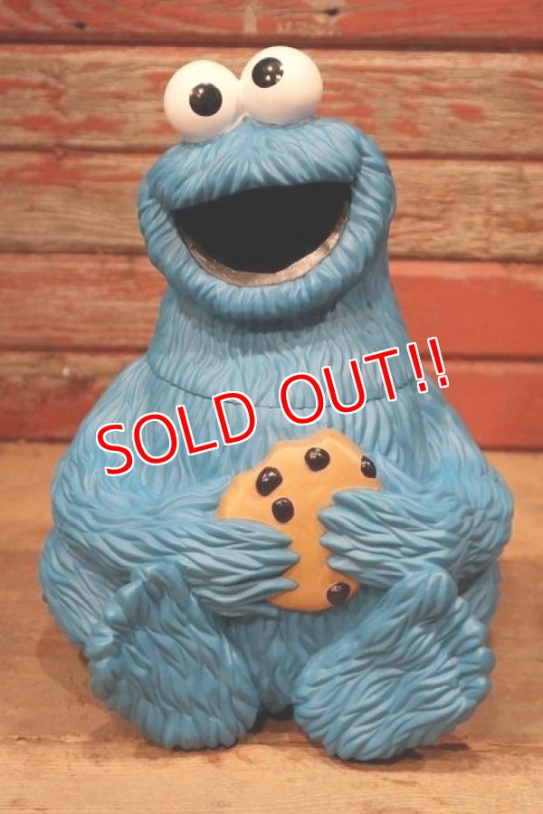 画像1: ct-220601-25 【SALE】Cookie Monster / 1997 Plastic Cookie Jar