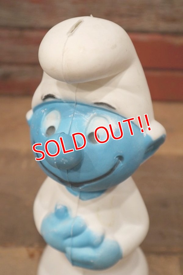 画像2: ct-220601-36 Smurf / 1980's Plastic Coin Bank (B)