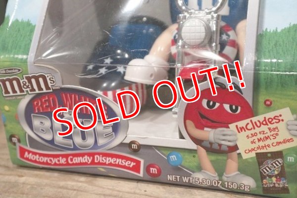 画像2: ct-220601-01 Mars /  M&M's "Red,White & Blue Motorcycle" Candy Dispenser Box