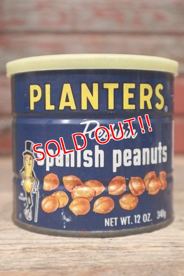 画像1: dp-220601-25 PLANTERS / MR.PEANUT 1960's-1970's Spanish Peanuts Tin Can