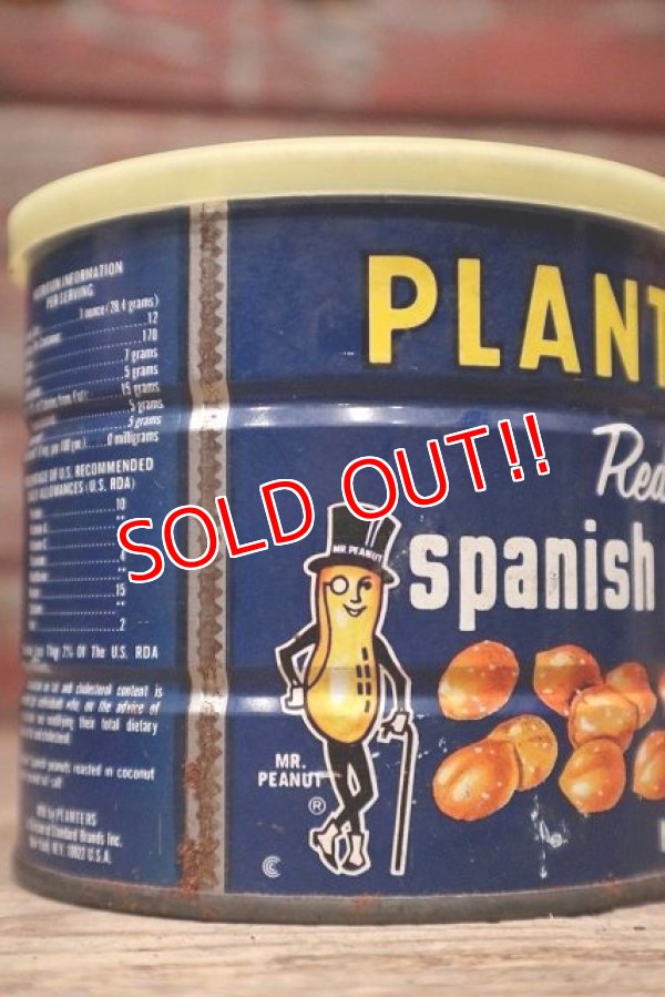 画像2: dp-220601-25 PLANTERS / MR.PEANUT 1960's-1970's Spanish Peanuts Tin Can