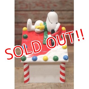 画像: ct-220601-10 Snoopy / Whitman's 1990's Candy Container Bank "Christmas"