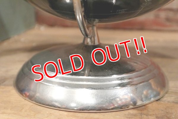 画像11: dp-220601-13 WEBER COSTELLO CO. / 1940's 12 Inch Straight Black Ocean Globe