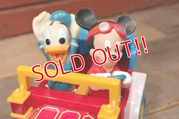 画像2: ct-220601-66 Mickey Mouse & Donald Duck / ILLCO TOY 1980's Car