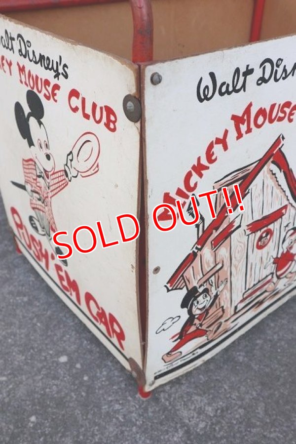 画像17: ct-220501-54 Walt Disney's / Mickey Mouse Club 1950's-1960's PUSH'EM CAR