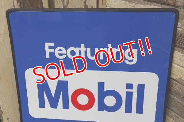 画像2: dp-220601-10 Mobil / Featuring Mobil motor Oils W-side Metal Sign