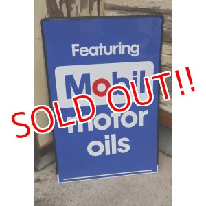 画像: dp-220601-10 Mobil / Featuring Mobil motor Oils W-side Metal Sign