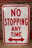 画像1: dp-210801-34 Road Sign / NO STOPPING ANY TIME ⇔