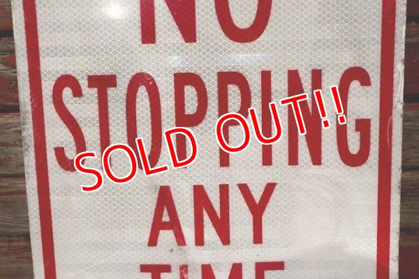 画像3: dp-210801-34 Road Sign / NO STOPPING ANY TIME ⇔