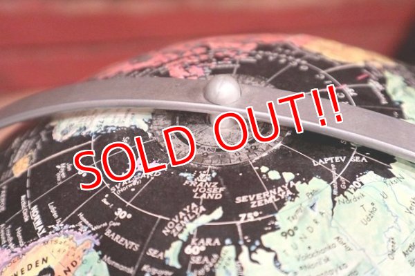 画像9: dp-220601-38 REPLOGLE / 1980's〜 12 Inch Straight Black Ocean Globe