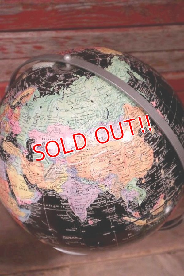 画像3: dp-220601-38 REPLOGLE / 1980's〜 12 Inch Straight Black Ocean Globe