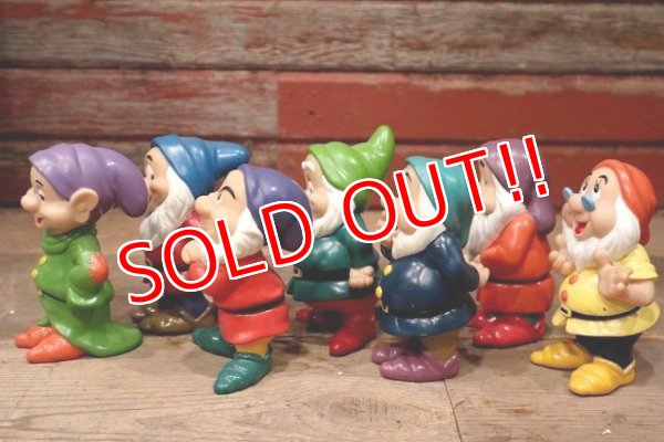 画像4: ct-220601-104 Snow White & Seven Dwarfs / 1990's Soft Vinyl Doll Set