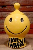 画像1: dp-220401-39 McCOY POTTERY / 1970's Smiley Face Cookie Jar