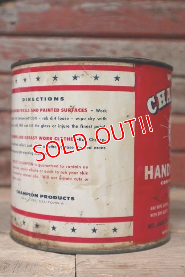 画像3: dp-20719-11 World's CHAMPION / HAND CLEANER Vintage Can