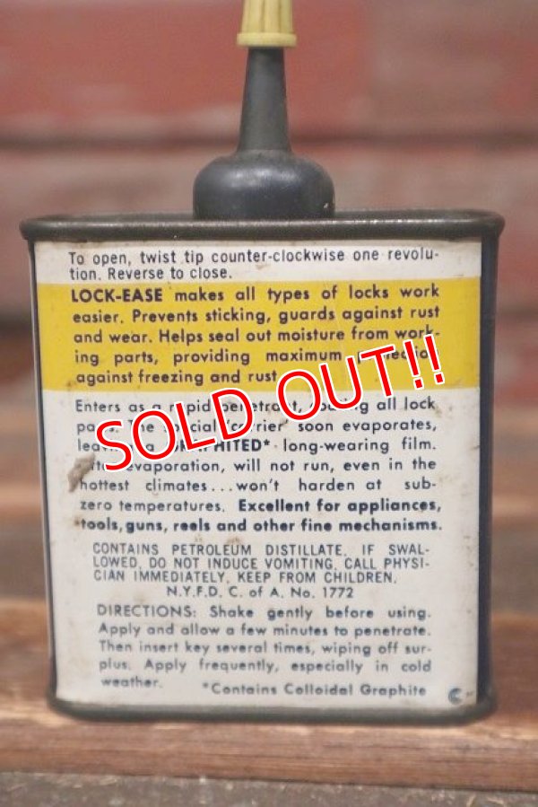 画像3: dp-220401-238 LOCK-EASE / Graphited LOCK FLUID Vintage Handy Can