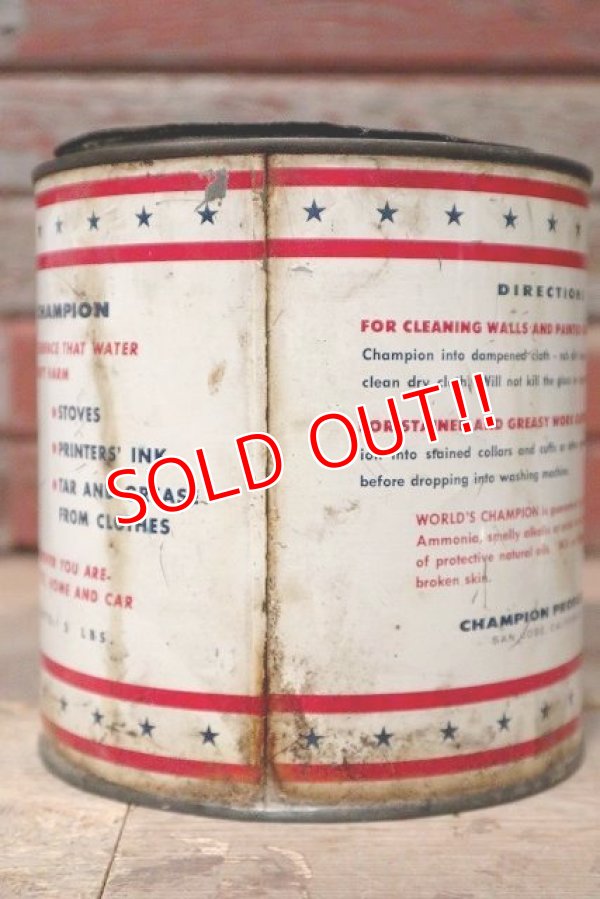 画像5: dp-20719-11 World's CHAMPION / HAND CLEANER Vintage Can