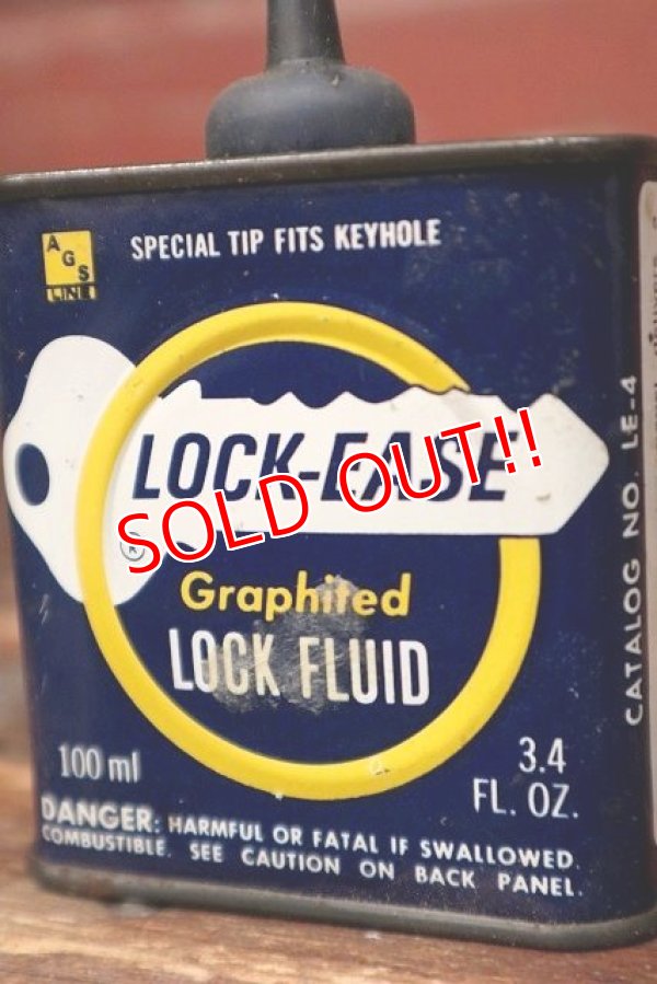 画像2: dp-220401-238 LOCK-EASE / Graphited LOCK FLUID Vintage Handy Can
