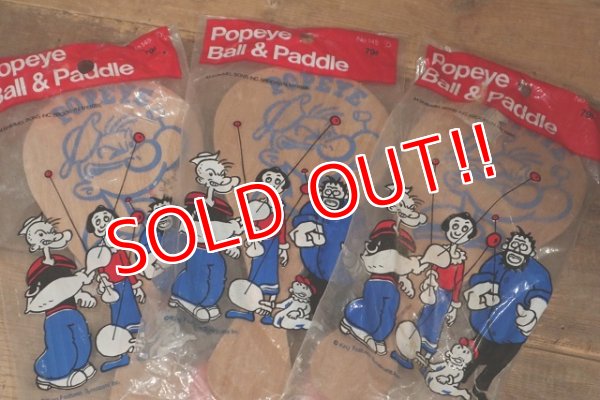 画像6: ct-220601-80 Popeye the Sailor / 1970's Ball & Paddle