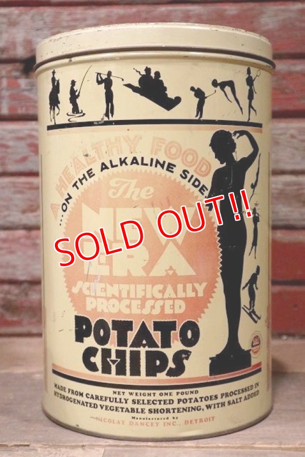 画像1: dp-220501-21 The NEW ERA / Vintage Potato Chips Can