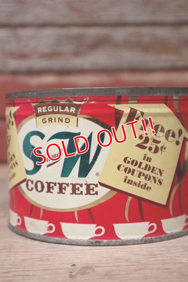 画像2: dp-20719-14 S and W COFFEE / Vintage Tin Can