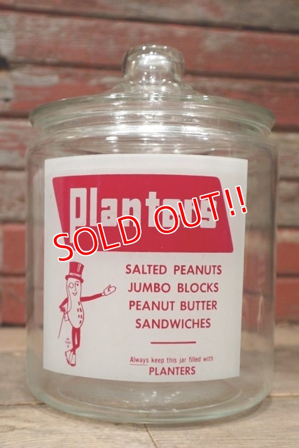 画像1: ct-220719-99 PLANTERS / MR.PEANUT 1960's Glass Jar