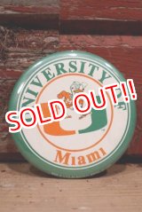 画像: nt-220801-01 UNIVERSITY OF Miami / Miami Hurricanes "Sebastian the Ibis" 1990's Pinback