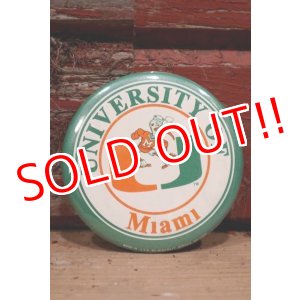 画像: nt-220801-01 UNIVERSITY OF Miami / Miami Hurricanes "Sebastian the Ibis" 1990's Pinback