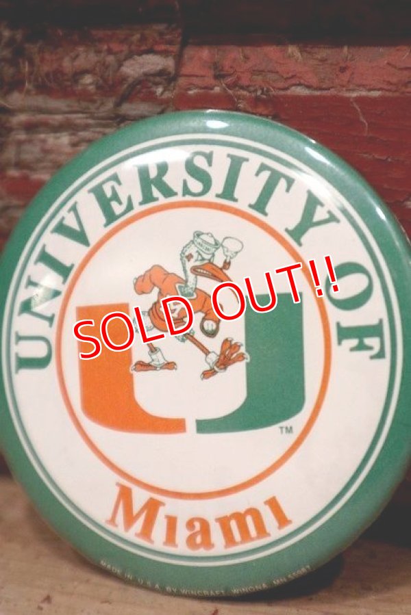 画像2: nt-220801-01 UNIVERSITY OF Miami / Miami Hurricanes "Sebastian the Ibis" 1990's Pinback