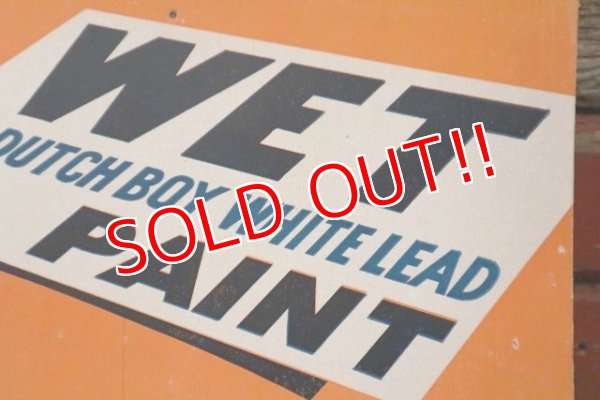 画像3: dp-220801-01 Dutch Boy / 1940's WET PAINT Paper Sign