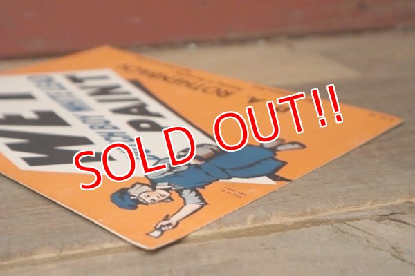 画像6: dp-220801-01 Dutch Boy / 1940's WET PAINT Paper Sign