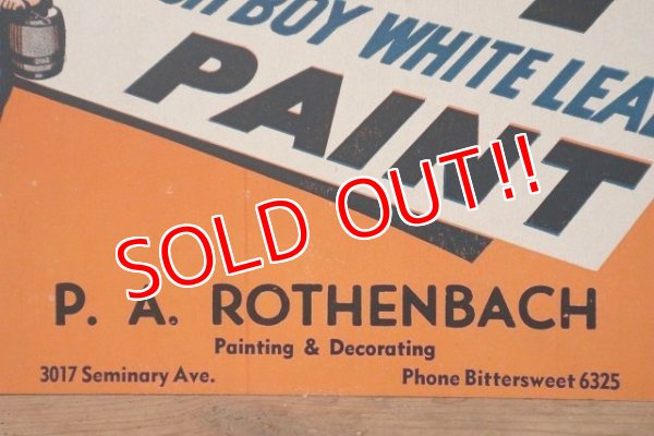 画像4: dp-220801-01 Dutch Boy / 1940's WET PAINT Paper Sign