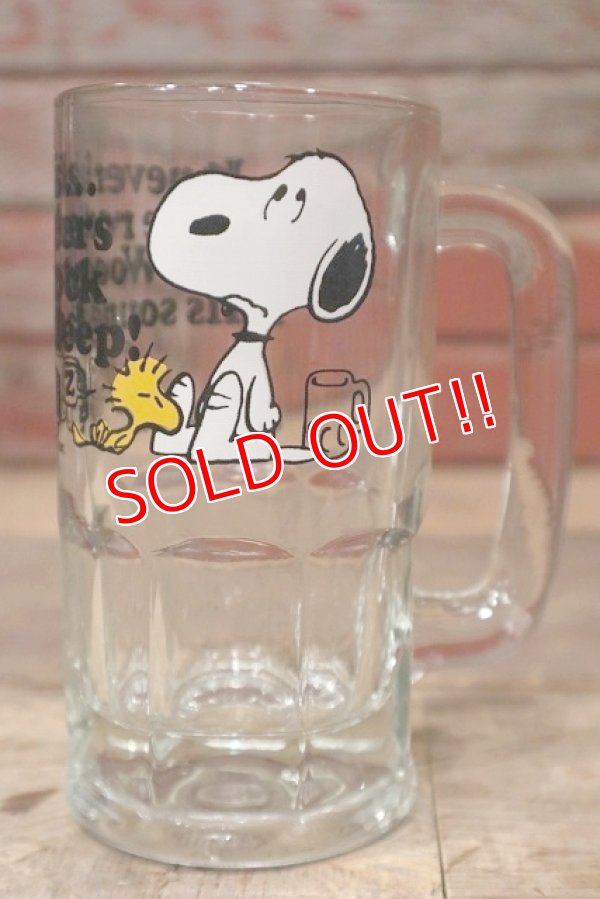 画像1: gs-220801-01 Snoopy / 1970's Beer Mug