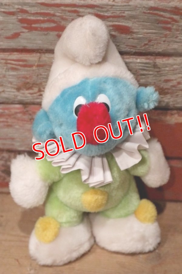 画像1: ct-220719-63 Smurf / 1980's Plush Doll "Clown"