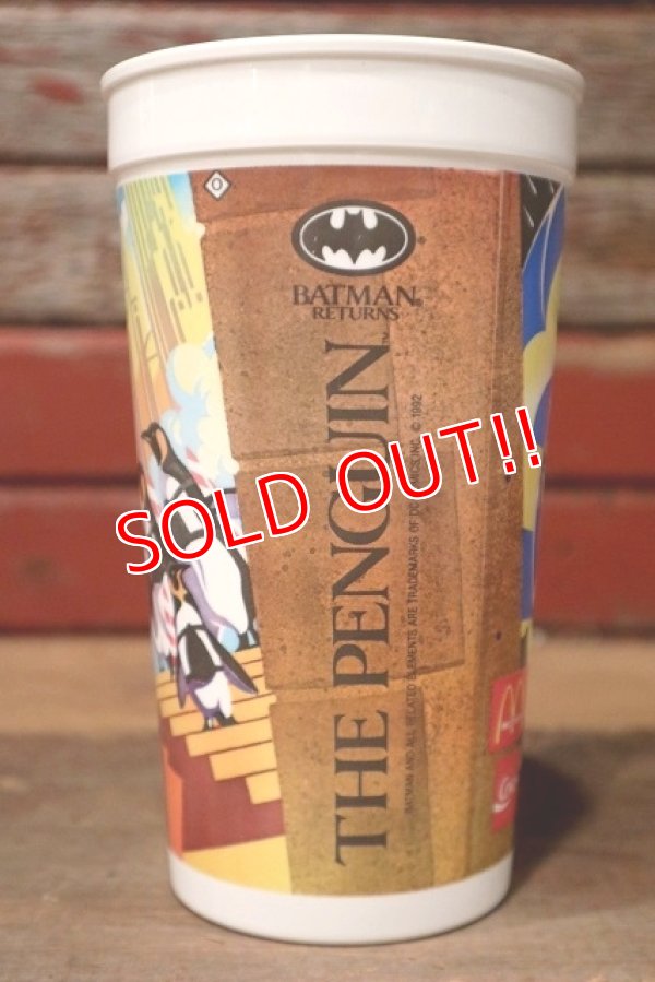 画像2: ct-211001-02 BATMAN RETURNS / PENGUIN1992 McDonald's Plastic Cup