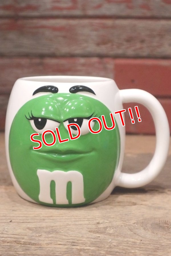 画像1: ct-220601-01 MARS / M&M's 2003 Ceramic Big Mug "Green"