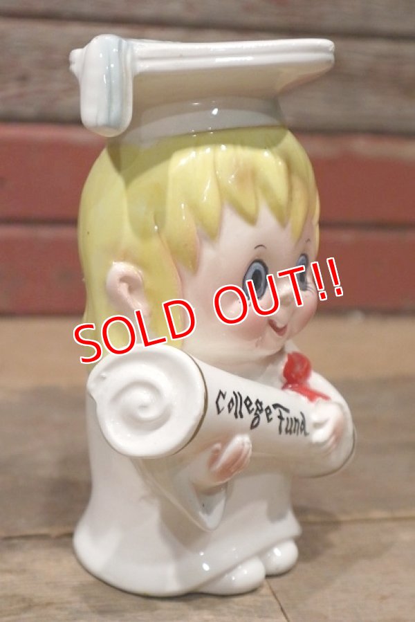 画像4: ct-220801-52 Lefton / College Fund 1960's Ceramic Bank