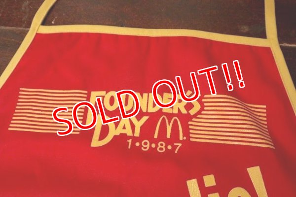 画像2: dp-220810-10 McDonald's / FOUNDER'S DAY 1987 McRookie! Apron