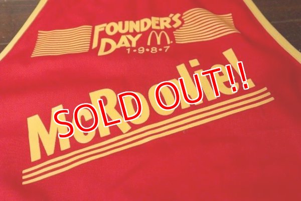画像3: dp-220810-10 McDonald's / FOUNDER'S DAY 1987 McRookie! Apron