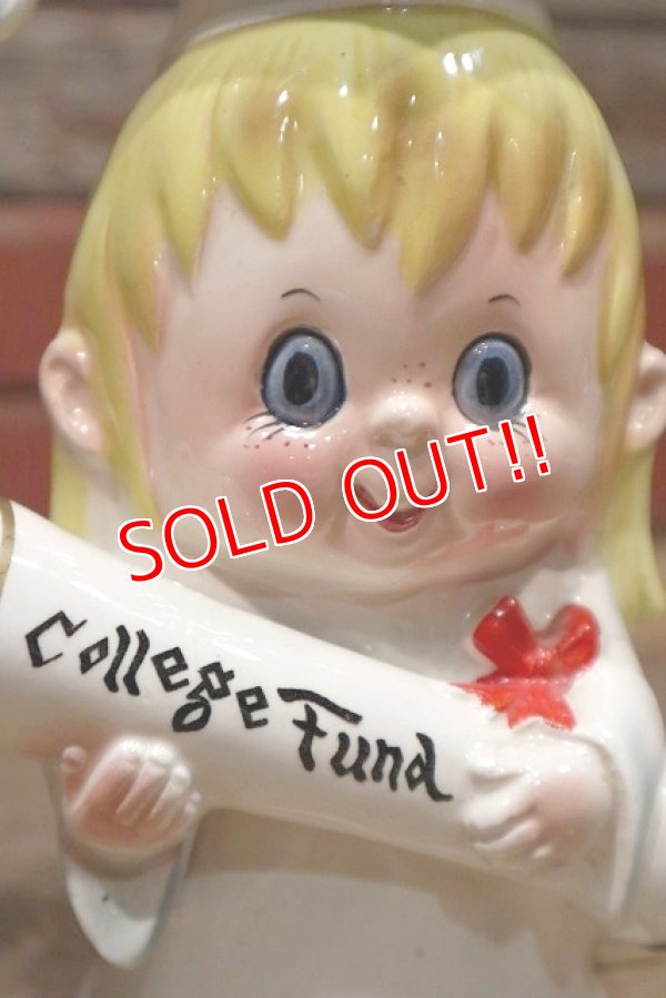 画像2: ct-220801-52 Lefton / College Fund 1960's Ceramic Bank