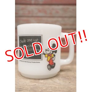 画像: gs-220810-02 Mickey Mouse / Glasbake 1960's-1970's School House Mug