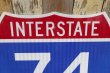 画像2: dp-220801-15 Road Sign INTERSTATE 74
