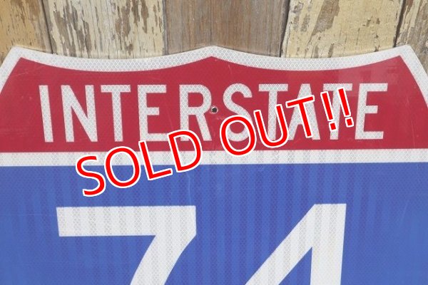 画像2: dp-220801-15 Road Sign INTERSTATE 74
