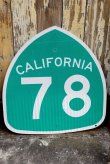 画像1: dp-220801-13 Road Sign CALIFORNIA Freeway 78 Sign